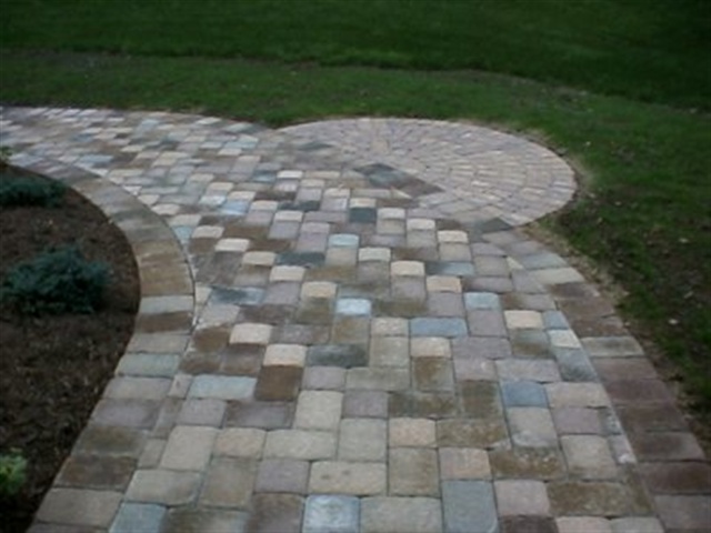 newly constructed walkway