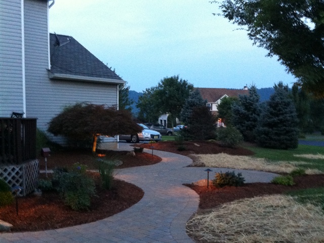 paver walkways and landscaping